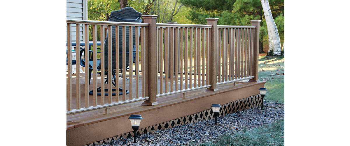 Rustic Traffic Control Railing UltraDeck Rustic Railing